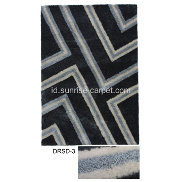 Polyester Strip &amp; Slik Mixed Carpet